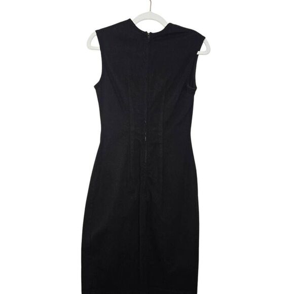 Prairie Underground Black Sleeveless Dress Size XS Minimalist Cotton - Picture 4 of 6
